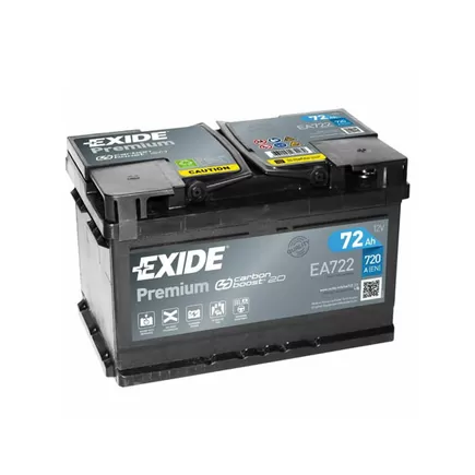 Exide Premium EA722 72 A/h 720 A R+ 278x175x175 мм