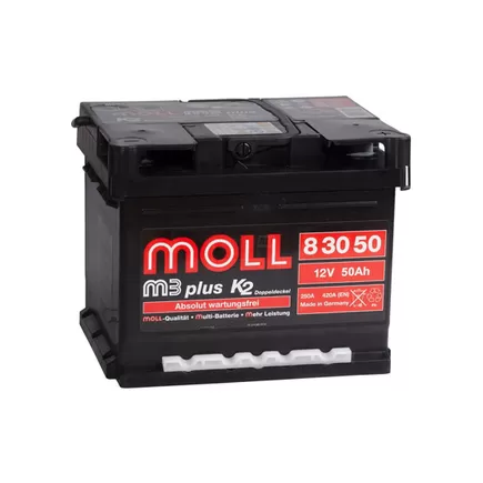 MOLL M3+ 50 A/h 420 А R+ 210x175x175 мм