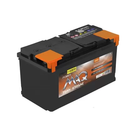 POWERMAQ 6CT-75 75 A/h 650 A R+ 278x175x190 мм
