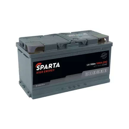 Sparta High Energy 110 A/h 1080 A R+ 353x175x190 мм