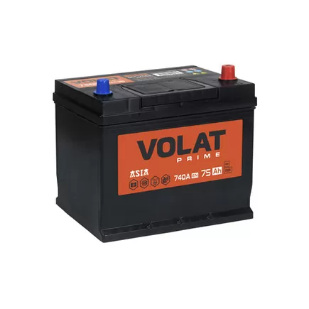 Volat Prime Asia 75 A/h 740 A R+ 260x173x220 мм
