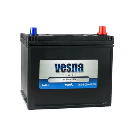 Vesna Power Asia PO70J 70 A/h 700 A R+ 260x170x220 мм