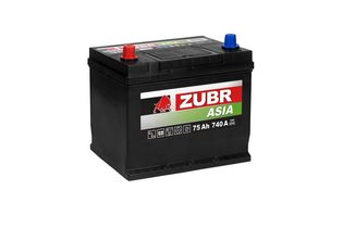Zubr Asia Premium 75 A/h 740 А L+ 260x173x225 мм