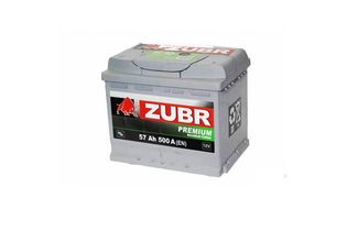 Zubr Premium 57 A/h 500 A R+ 242x175x190 мм