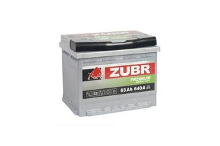 Zubr Premium 63 A/h 640 А R+ 242x175x190 мм