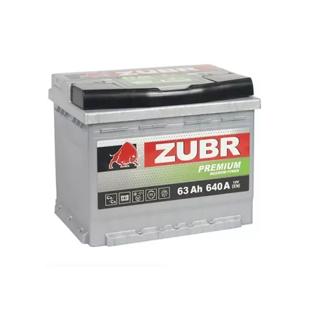 Zubr Premium 63 A/h 640 А R+ 242x175x190 мм