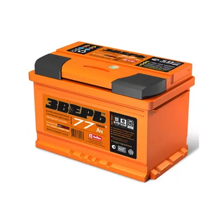 Зверь 6СТ-77 АЗУ R 77 A/h 750A R+ 278x175x190 мм