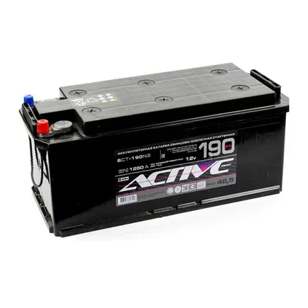 AkTex Active Frost 190 A/h 1250 А R+ 6СТ-190 514x210x218 мм