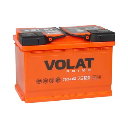 Volat Prime 75 A/h 760 A L+ 278x175x190 мм