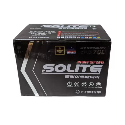 Solite EFB 70 A/h 680 А R+ 278x175x190 мм
