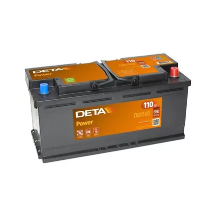 Deta Power DB1100 110 A/h 850 A R+ 393x175x190 мм