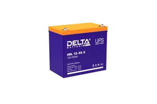 Аккумулятор Delta HRL-X 12-55 (12В/55 А·ч)