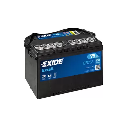 Exide Excell EB758 American 75 A/h 770 A L+ 260x180x186 мм
