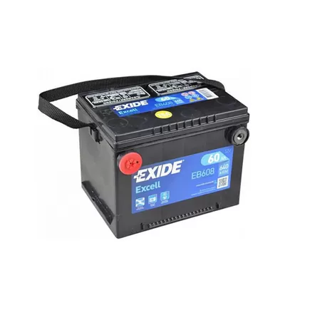 Exide Excell EB608 American 60 A/h 640 A L+ 230x180x186 мм