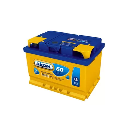 AKOM 60 A/h 590 А R+ Низкий 242x175x175 мм