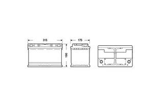 Solite AGM 80 A/h 800 A R+ 315x175x190 мм