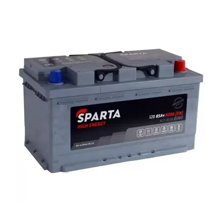 Sparta High Energy 85 A/h 820 A R+ 315x175x175 мм (низкий)