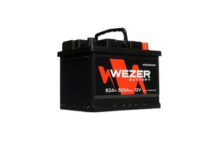 Wezer WEZ62500R 62 A/h 500 A R+ 242x175x175 мм