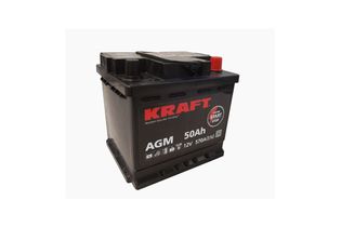 Kraft AGM StartStop 50 A/h 570 A R+ 207x175x190 мм