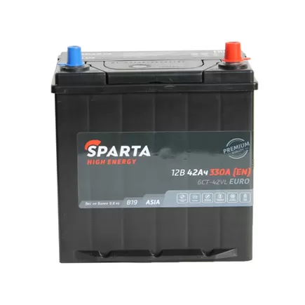 Sparta High Energy Asia 42 A/h 330 A R+ 196x127x200 мм