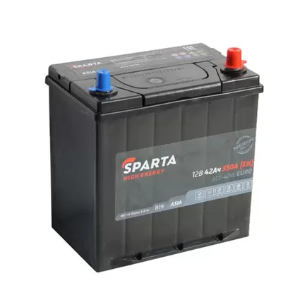 Sparta High Energy Asia 42 A/h 330 A R+ 196x127x200 мм