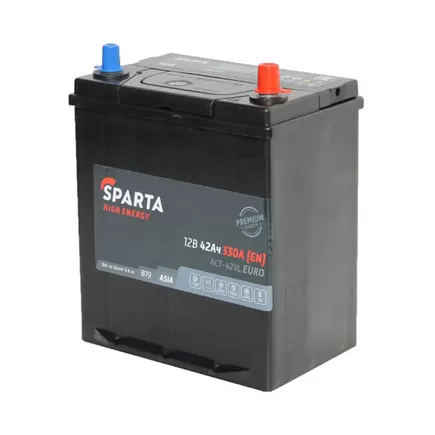 Sparta High Energy Asia 42 A/h 330 A R+ 196x127x200 мм