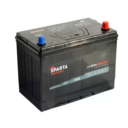 Sparta High Energy Asia 100 A/h 800 A R+ 310x175x200(220) mm