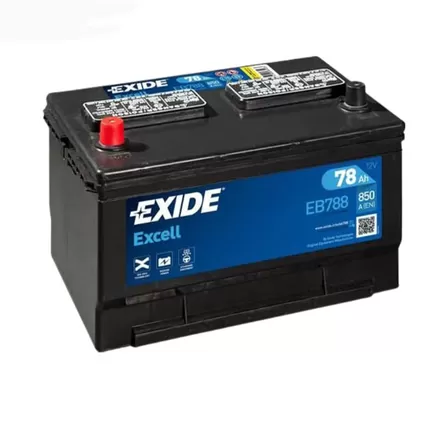 Exide Excell EB788 78 A/h 850 A L+ 294x189x172(192) мм (АКБ Ford Explorer)