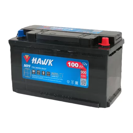 Hawk 100 A/h 900 A R+ 353x175x190 мм