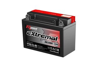 RDrive eXtremal Silver YTX6.5L-BS 6.5 A/h 95 A R+ 140x66x100 мм