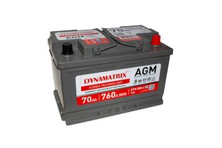 Dynamatrix-Korea DE700 AGM 70 A/h 760 А R+ 278x175x190 мм