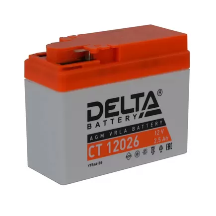 Delta AGM СТ 12026 2,5 A/h 45 A R+ 113x48x85 мм