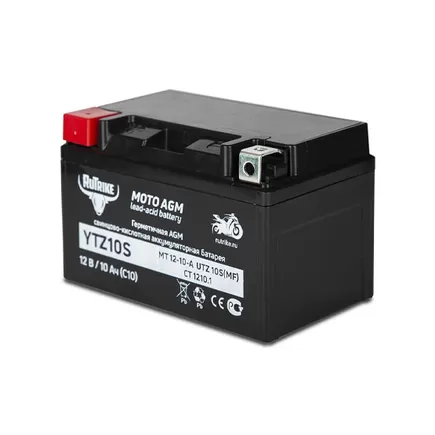 Rutrike 10 A/h 120 A L+ 150x84x94 мм