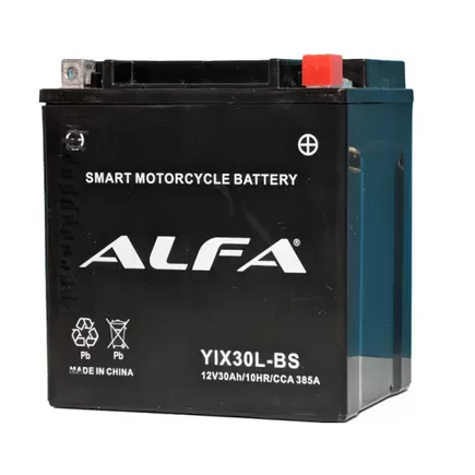 Alfa YIX30L-BS 30 A/h 385 A R+ 166x128x173 мм
