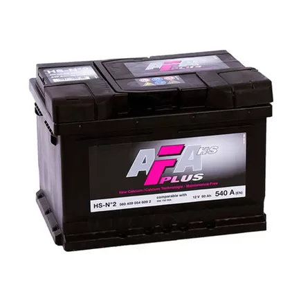 Afa Plus 60 A/h 540 A R+ низ. 242x175x175 мм