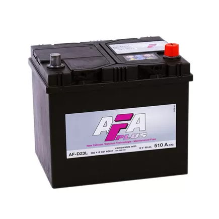 AFA Plus 60 A/h 510 A R+ 230x173x220 мм