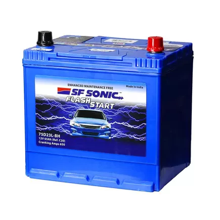 SF Sonic Asia 75D23L 65 A/h 650 A R+ 230x175x200(220) mm