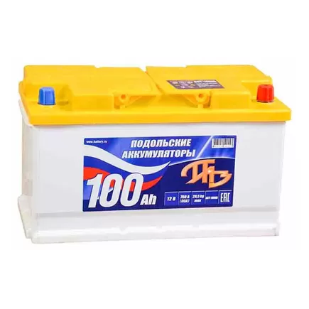 Подольские аккумуляторы 100 A/h 810 А R+ 353x175x190 мм