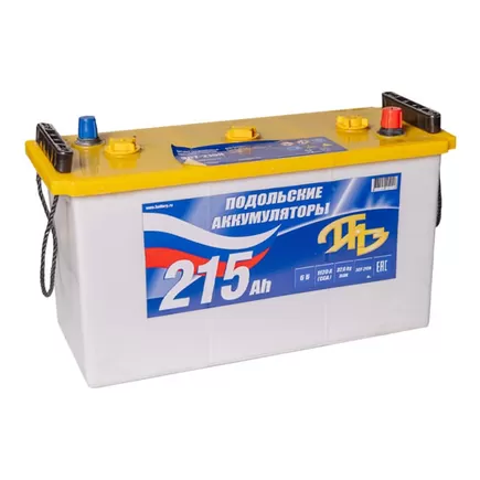 Подольские аккумуляторы 215 A/h 1120 А 6V 3CT-215 425x170x240 мм