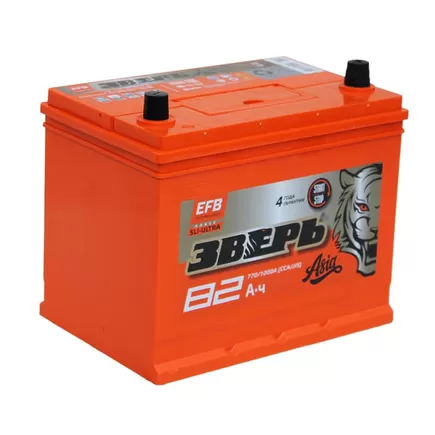 Зверь EFB Азия 6СТ-82 Евро 82 A/h 770 A R+ 260x175x220 mm