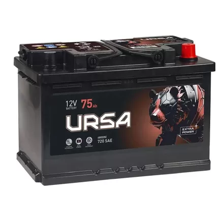 Ursa Extra Power 75 A/h 680 A R+ 278x175x190 мм