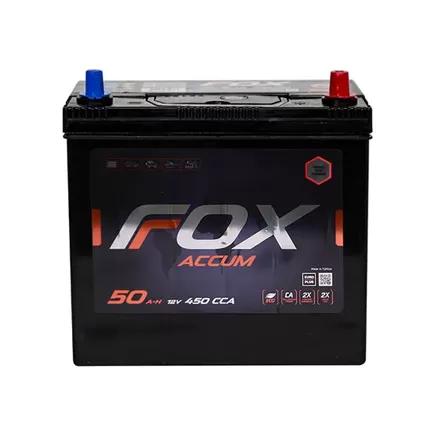 Foxaccum Asia 50 A/h 450 A R+ 238x128x220 mm