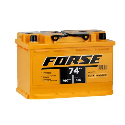 Forse 74 R LB 74 A/h 760 A R+ 278x175x175 мм (Низкий)