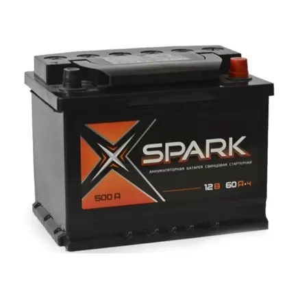 Spark 60 A/h 500 A R+ 6СТ-60 Евро 242x175x190 mm