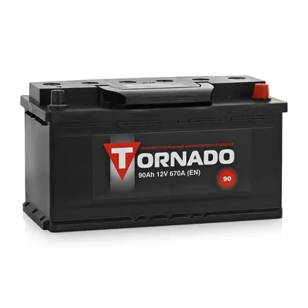 Tornado 90 A/h 670 A R+ 353x175x190 мм