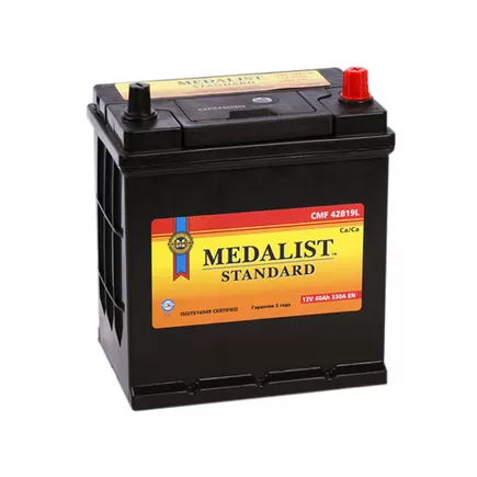 Medalist Standard CMF42B19L 40 A/h 330 A R+ 187x129x200(220) мм