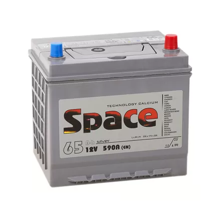 Space 75D23L 65 A/h 590 A R+ 230x175x200(220) mm