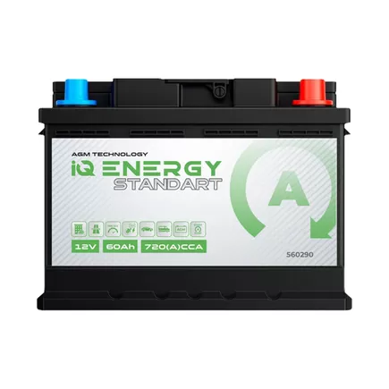 IQ Energy Standart AGM 60 A/h 720 A R+ 242х175х190 мм