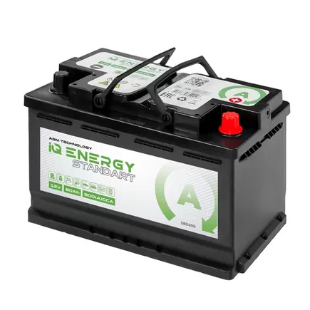 IQ Energy Standart AGM 80 A/h 900 A R+ 315х175х190 мм