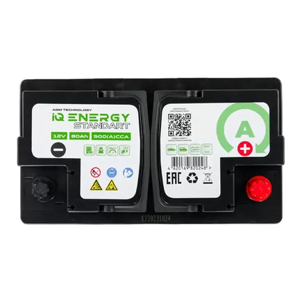 IQ Energy Standart AGM 80 A/h 900 A R+ 315х175х190 мм